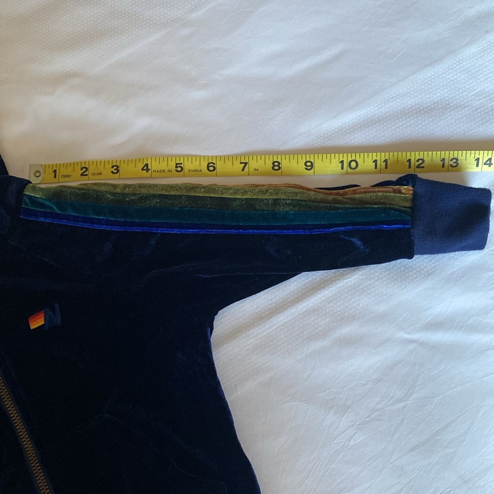 Aviator Nation Kids Jacket - Blue with Multicolor Stripes - Picture 9 of 9